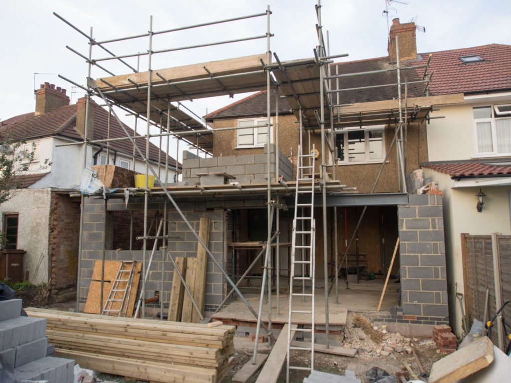 Self build house extension
