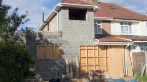 2 Story Self build house extension in Ireland